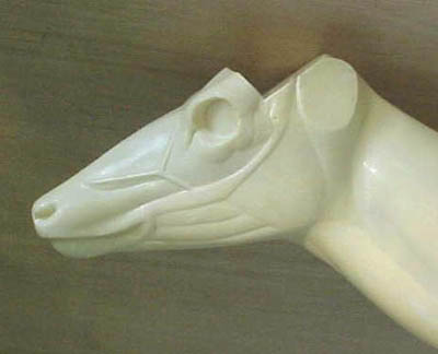 Head close-up of the first REAL DEER FORMS whitetail form to go into production.
